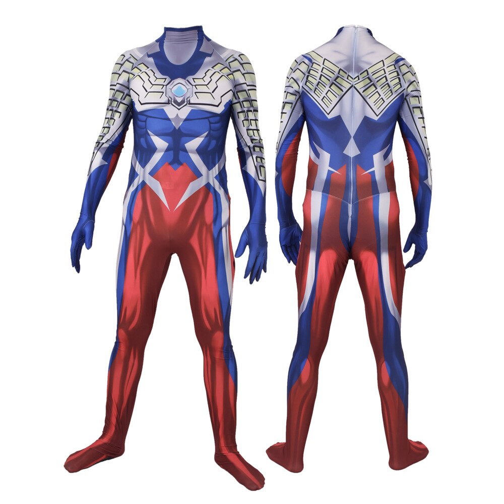 Ultraman Cosmos Corona Mode Zentai Jumpsuit Cosplay Costume