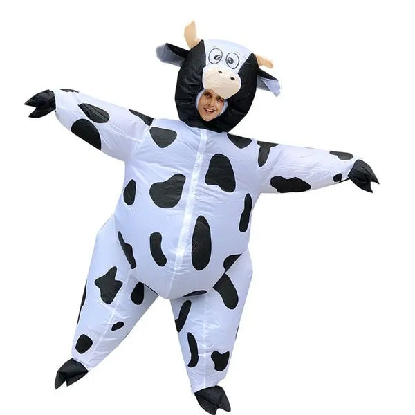 Cow Inflatable Monster Costume Scary Blow Up Cosplay Inflatable Costume For Adult Halloween  Christmas Party Festival Stage