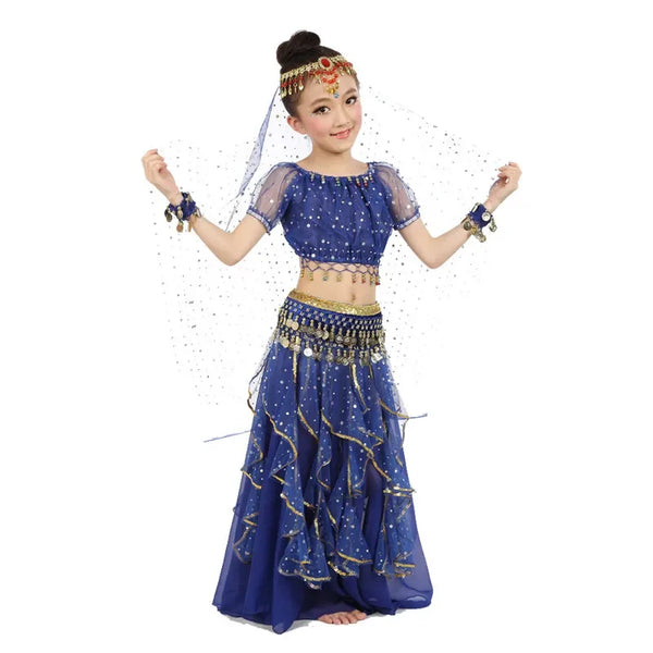 Dancer Clothes Indian Dance Costumes For Kids 3pcs/set New Girl Kids Belly Dance Costume Oriental Dance Costumes Belly Dance