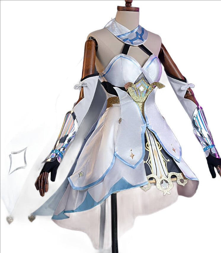 Anime Genshin Impact Traveler Lumine Game Suit Lovely Uniform Cosplay ...