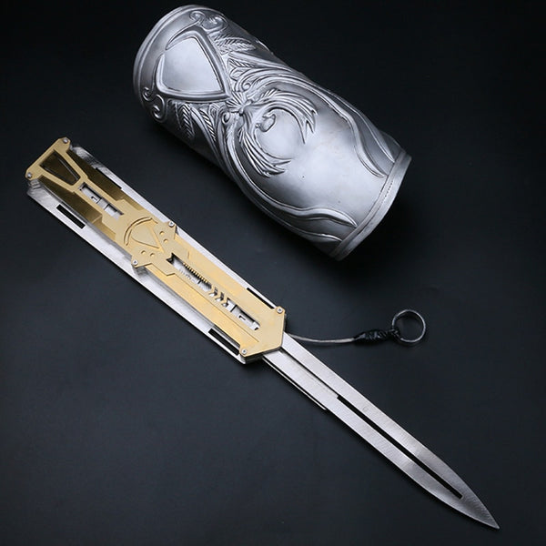 New Metal Different style blade Hidden Blade Sleeve sword Action Figure Hidden Blade Edward Weapons Sleeves swords can ejection
