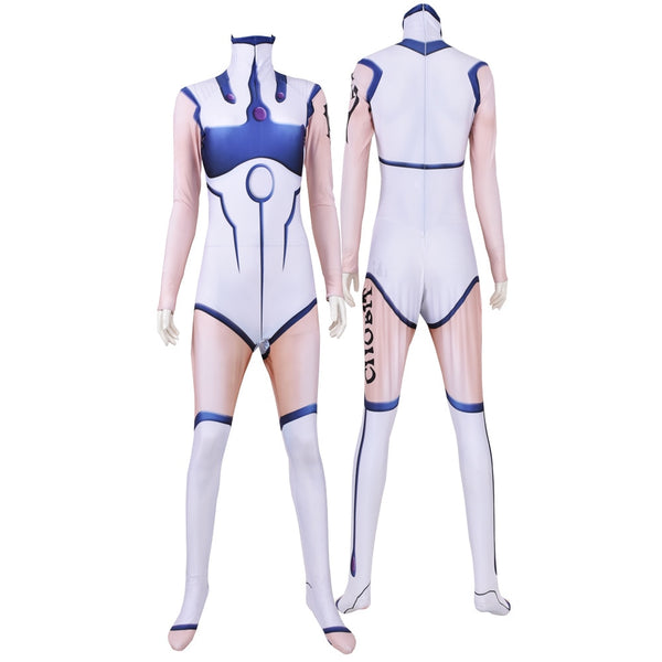 Adults Kids Chobitsts 01 Cosplay Costume Girls Woman Female Catsuits White Zentai Superhero Halloween Bodysuit