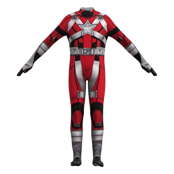 Black Widow Red Guardian Cosplay Catsuit Kostümstrumpfhose Red Guard Rollenspiel an Halloween Zentai