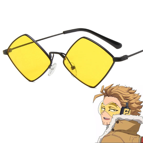 2022 Anime My Hero Academia Funny Sunglasses Hawks Cosplay Props Yellow Eyewear Fashion Costume Accessories Men Women Gifts