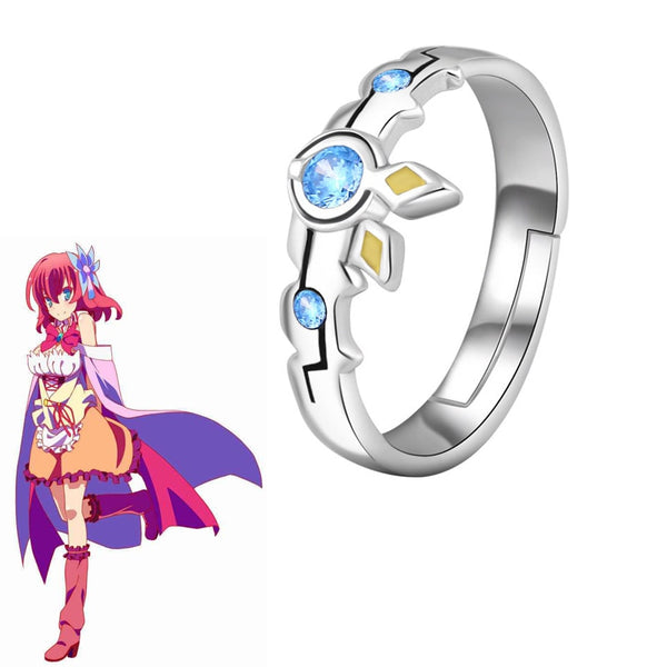 Anime No Game and No Life ZERO Ring Stephanieie Dolala Jibrilil Cosplay Unisex Adjustable Shuvivi Dorara Rings Jewelry Accessories Gift Prop