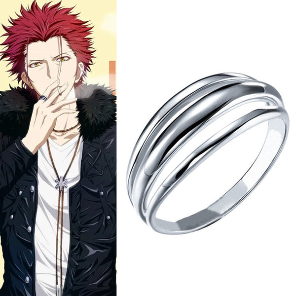 Anime K Ring Suoh Mikoto Homra Cosplay Unisex Adjustable Opening Rings Jewelry Prop Accessories Gift