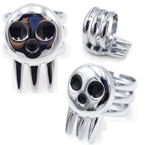 Anime Soul E Eater Death The Kid Cosplay Rings Unisex Adjustable Ring Prop Accessories Jewelry