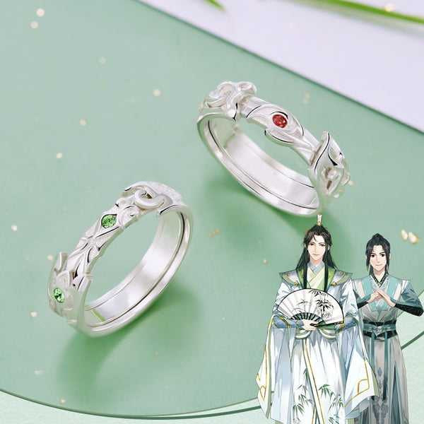 Anime The Scumum Villainins Self-Saving System Cosplay Ring Shen Qingqiu Luo Binghe Unisex Couple Rings Jewelry Accessories Prop