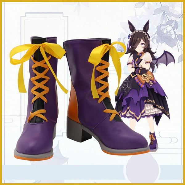 Ziemlich Derby Rice Shower Cosplay Schuhe Stiefel Halloween Cosplay Prop für Mädchen Erwachsene Frauen