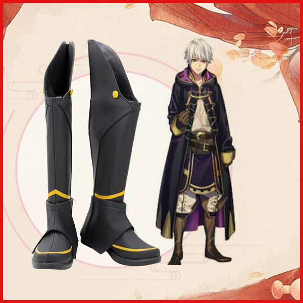 Fire Emblem Awakening Robin Cosplay Schuhe High Heel PU Stiefel Halloween Cosplay Prop für Erwachsene