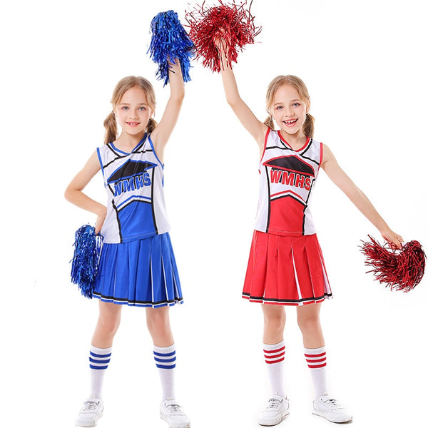 Girls Creepy Zombie Cheerleader Halloween Costume