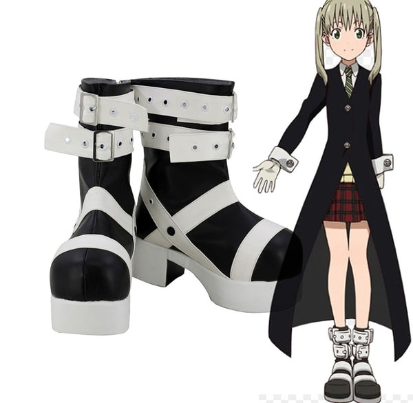 Soul E Eater Maka A Albarn Cosplay Boots High Heel Shoes Custom Made Anime Shoes Cosplay