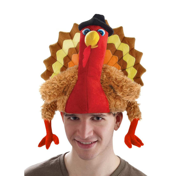 Funny Carnival Chicken Leg Hat Christmas Thanksgiving Decoration Turkey Hat Adult Carnival Hat Party Festive Cap