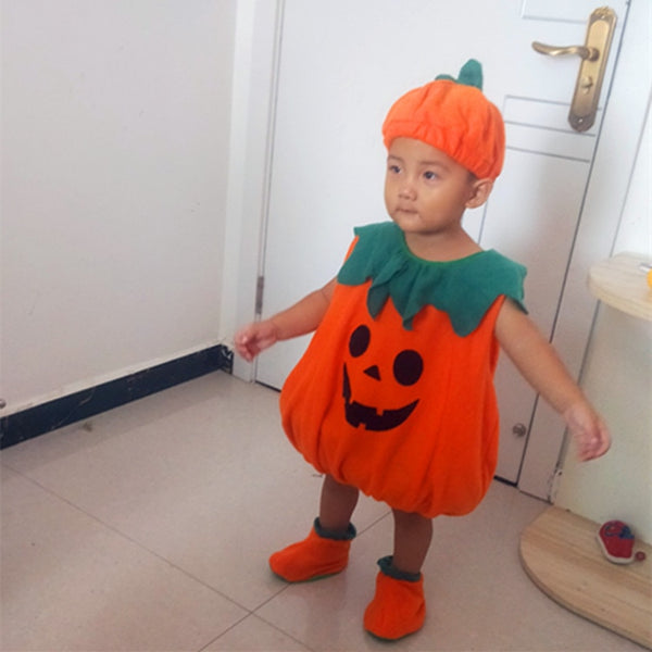 Halloween Costumes Toddler Baby Pumpkin Costume Childern Cute Cosplay for Baby Girl Boy Fancy New Year Carnival Party Dress