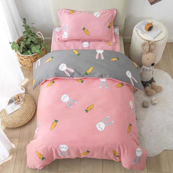 3pcs/set Kindergarten Bedding Set Children's Quilt Cover Bed Sheets Without Filling Available In All Seasons Pure Cotton