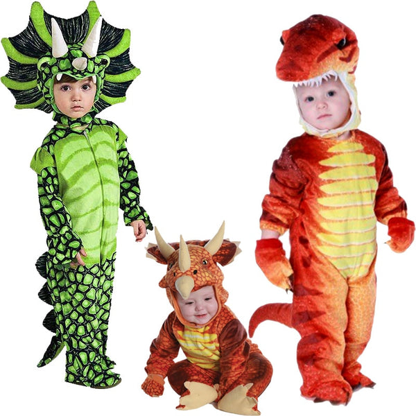 Jungen Anime Triceratops Cosplay Kostüm Karneval T-Rex Dinosaurier Kostüme Kinder Overall Halloween Purim Party Kostüme für Kinder