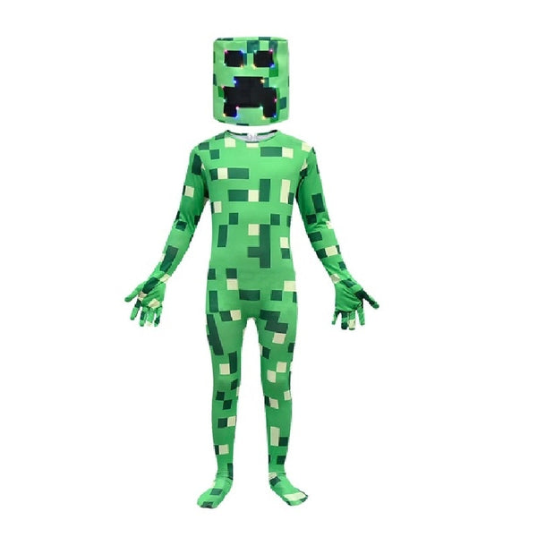 Kids Boys Halloween Costume Game Zentai Bodyconon Jumpsuit Mask Children Carnival Party Hoodies Pants Cosplay Disfraces