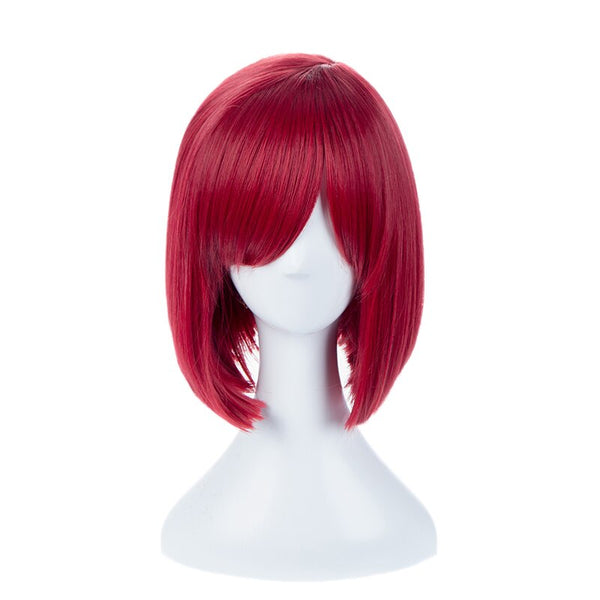 Danganronpapa V3 a Killings Harmonyny Yumenono Himikoko Red Short Wig Cosplay Costume Danganan Ronpapa Heat Resistant Hair Women Party Wigs