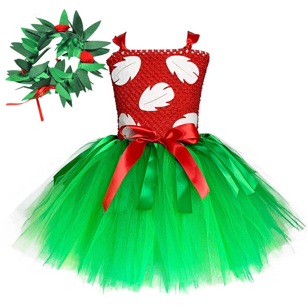 Hawaiian Prinzessin Mädchen Tutu Kleid Baby Kleinkind Mädchen Hula Luau Geburtstag Party Kleid Halloween Kostüm Outfit mit Stirnband