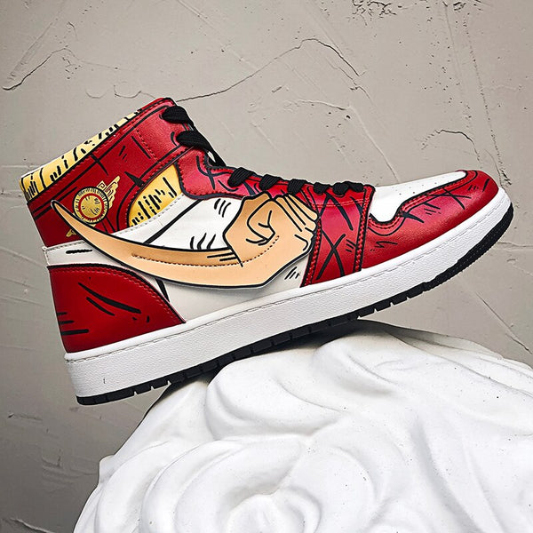 ONE PICEC Anim Herrenschuhe Zoro Freizeitschuhe Luffy Sneakers Damenschuhe Cosplay High Top Schuhe Comic Coole Sneaker