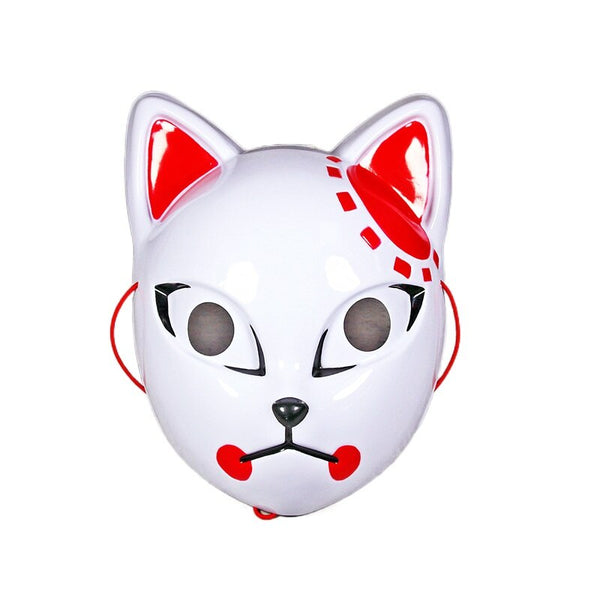 Anime Demon Slayer Cosplay Maske ohne LED Sabito Makomo Kamado Tanjirou Halloween Party Cosplay Requisiten Masken für Jungen Mädchen