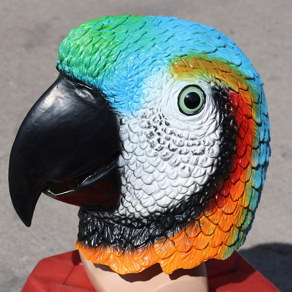 Bird Parrot Animal Mask Latex Halloween Costume Party Funny Mask Halloween Cosplay Toys