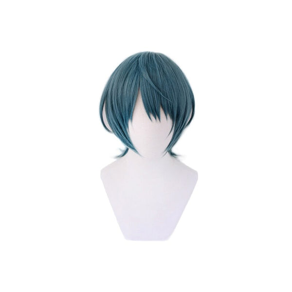 Fire Emblem ThreeHouses Male Byleth Beleth Blue Short Wig Cosplay Costume Heat Resistant Synthetic Hair Men Party Role Play Wigs