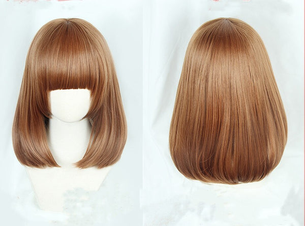 Anime Bokuku no Academiaia Komoriri Kinokoko Cosplay Wig Long Brown Heat Resistant Synthetic Hair Wig + Wig Cap