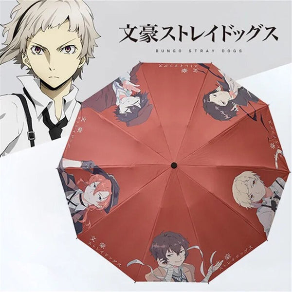 Anime Bungogo S Strayay Dogs Dazaiai Osamumu Nakajimama Atsushihi Cosplay Props Sunscreen Umbrella Outdoor Street Portable Sunshade Paras