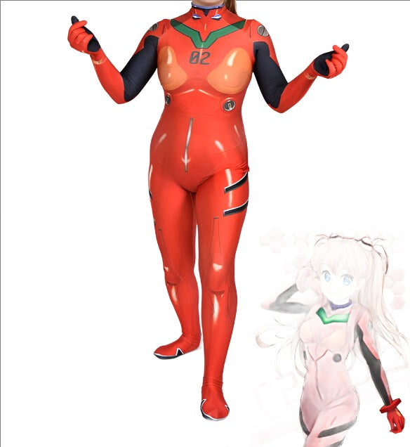 Asukaka Langleyey Soryuyu Ayanamimi Reiei Plugsuits Mariri Ikariri Shinjiji Anime Cosplay Costumes Zentai Suit Halloween Bodysuit Adults Kids