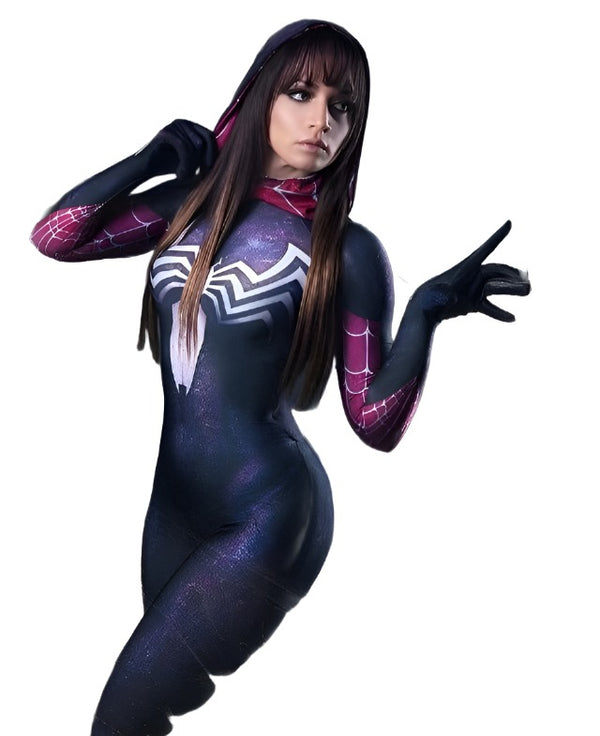 Adults Kids Venomom Symbiotete Gwenen Cosplay Costume Superhero Zentai Suit Halloween Full Bodysuit