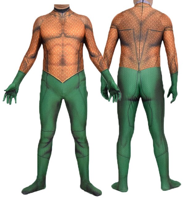 Aquamanan Arthurur Curryry Cosplay Costume Superhero Zentai Suit Adults Kids Halloween Bodysuit