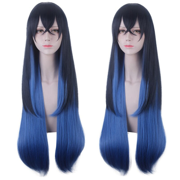 Anime Demon S Slayer Hashibira Inosuke Cosplay Wig 80cm Long Heat Resistant Synthetic Hair