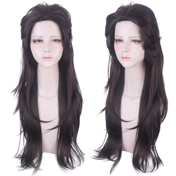 Anime Demon S Slayer Kamado Tanjirou Cosplay Wig 70cm Long Heat Resistant Synthetic Hair