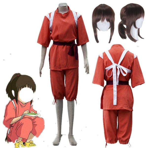 Japenese Anime Spiriteded Away Cosplay Suits Takinono Chihiroro Show Cosplay Costume Chihiroro Oginono Pink Kimono Sets