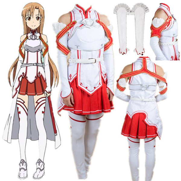 Anime Inspired By Sword my Art Game Online Yuukiki Asunana Cosplay Costume SAOs Asunana Halloween