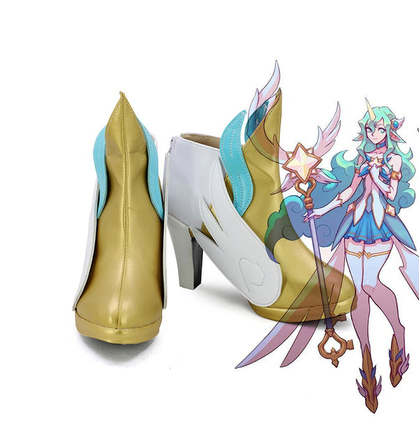 Hot Game LOLs Sorakaka Star Guardiann Cosplay Shoes High Heels Boots Custom Made Any Size