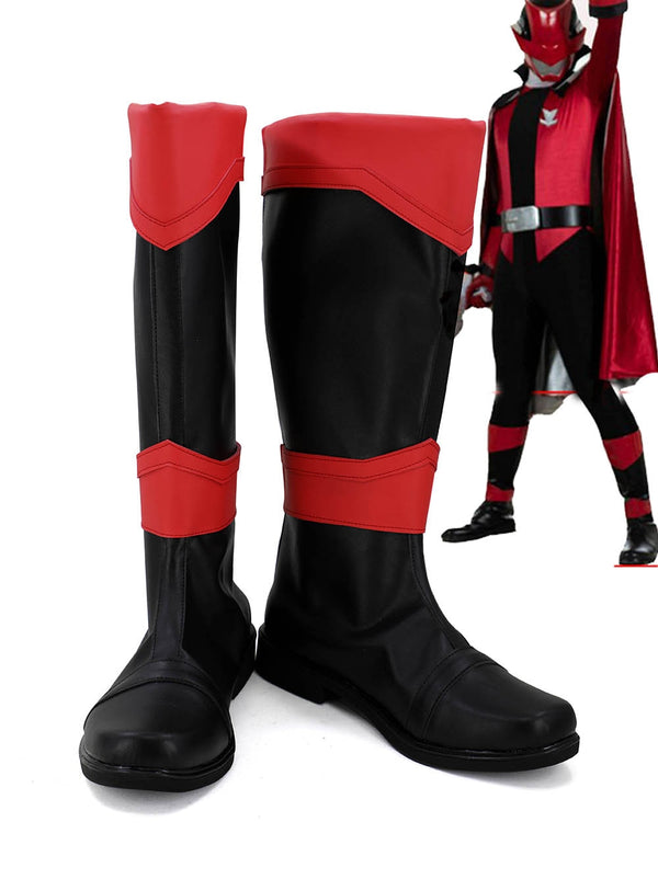 The Red Sentaiai Rangerer Cosplay Boots Shoes Kaitouou Sentaiai Lupinrangerer VS Keisatsusu Sentaiai Patrangerer Cosplay Custom Made