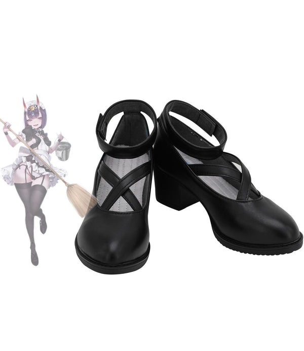 Fatete Grands Order FGOs Shutenen Dojiji Cosplay Shoes Black Sandals Custom Made