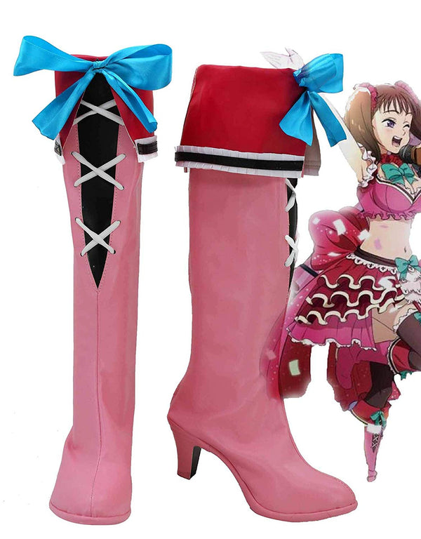 The Seven Deadlyly Sinsns Serpentsts Sinin of Envyvy Dianene Cosplay Boots Pink High Heel Shoes Custom Made for Unisex Cosplay