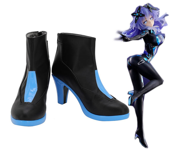 Mega Dimension Neptune VII Purple Heart Neptune Cosplay Boots High Heel Shoes Custom Made Halloween Shoes Cosplay