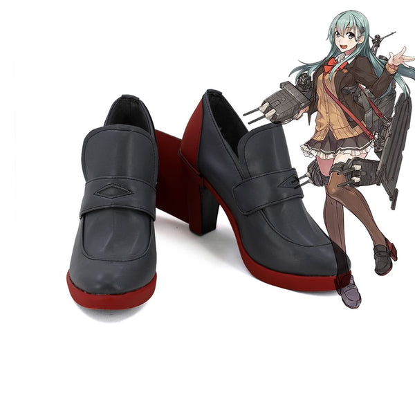 Kantaiai Collection KanCollele Dakimakurara Suzuyaya Cosplay Shoes Boots Custom Made