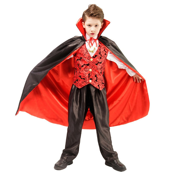 Gruseliger Vampir Dracula Jungen Fantasia Halloween Cosplay Karnevalsparty Kinder Kind Earle Dracula Gothic Vampir Kostüm