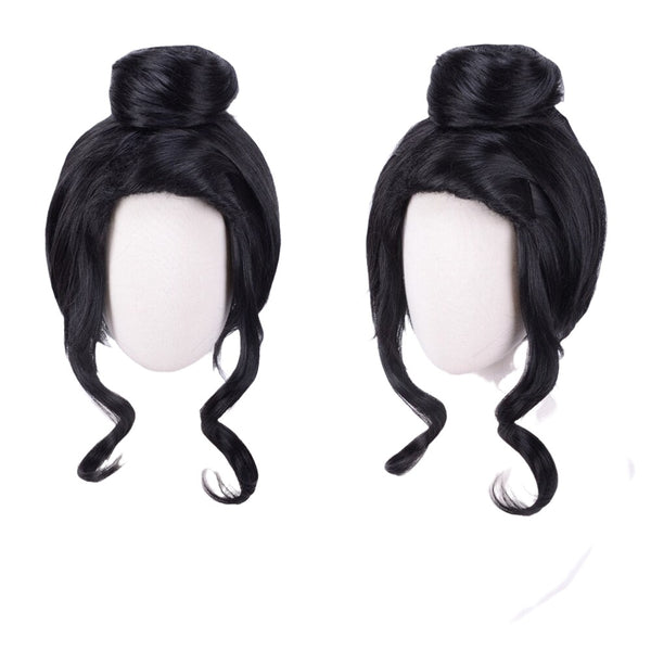 Charmymy Papittosonon Anime Black Wig Cloverer Cosplay Wig Heat Resistant Synthetic Hair Wig+ Free Wig Cap