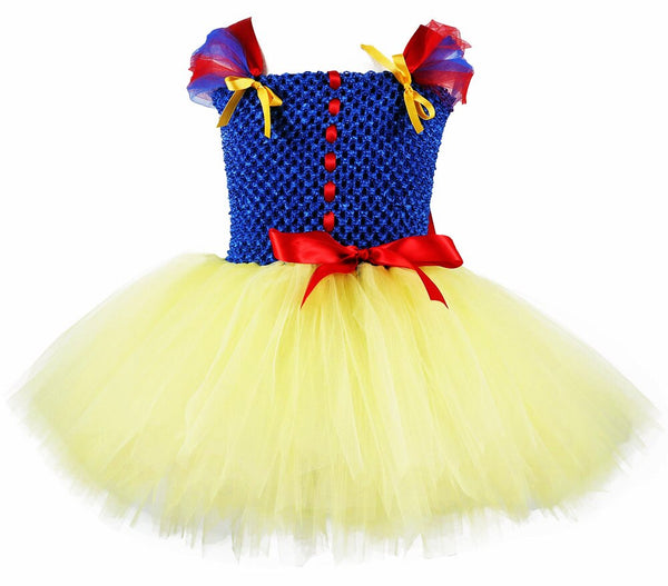 Snow White Princess Dress Girls 1st Birthday Party Clothes Halloween Performance Princess Costume for Kid Photo Props