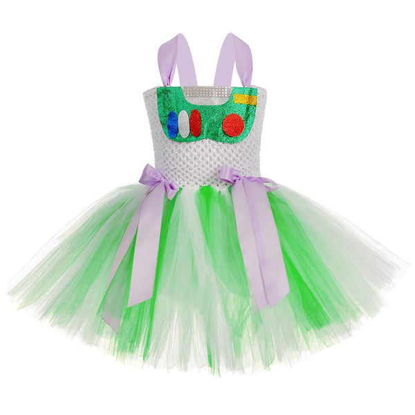 Mädchen Spaceman Cosplay Kleid Kind Halloween Karneval Spaceman Kostüm 1-12 Jahre Mädchen Geburtstagsfeier Geschenk Verkleidungskleidung