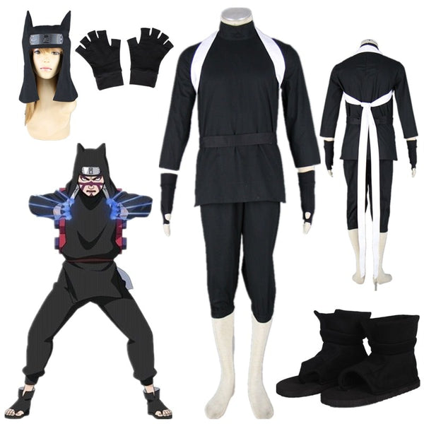 Anime cosplay Shippuden Kankuro Men's black onesie  Cosplay Costume Halloween costume