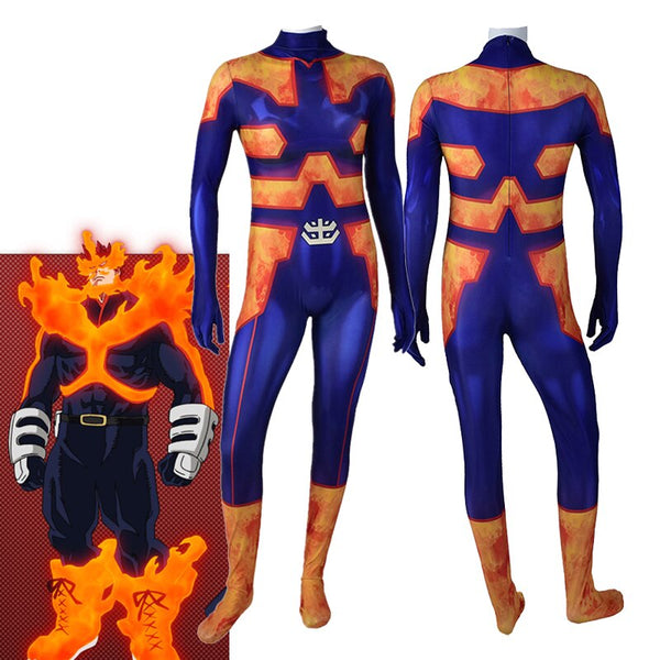 Anime My Hero Academia Bemühen Cosplay Kostüm Zentai Muskel Männer Bodysuit Erwachsene Einteilige Spandex Overalls Großhandelspreis