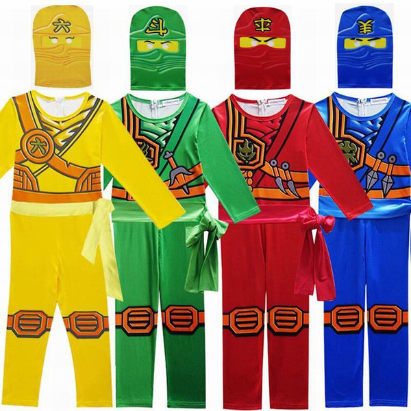 Phantom Ninja Kinder Jungen Mädchen Cosplay Kostüm, Halloween-Kostüm für Kinder Ninja Cosplay Superheld Kombination Enge Sets