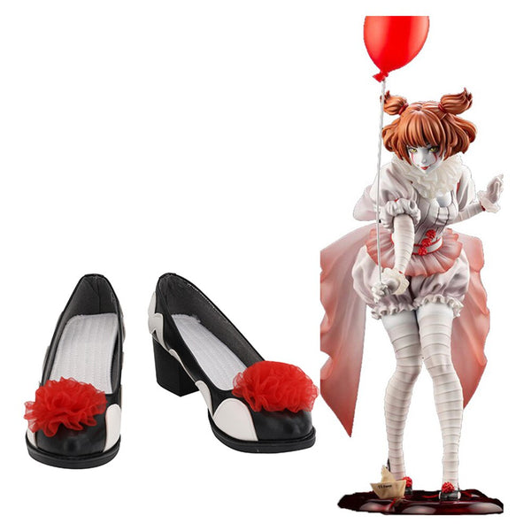 Women Stephen K King‘s I It P Pennywise Cosplay Shoes Boots Halloween Costumes Accessory Custom Made